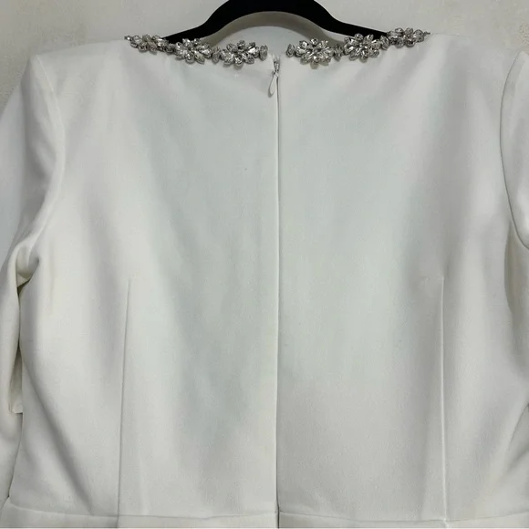 NADINE MERABI Kimberly Rhinestone Mini Dress, Size 12 US - Picture 7 of 9